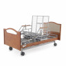 Медицинская кровать для лежачих больных, регул. высоты, Т/АТ MED-MOS DB-2B электрическая с поворотным креслом в правую сторону (коричневый)
